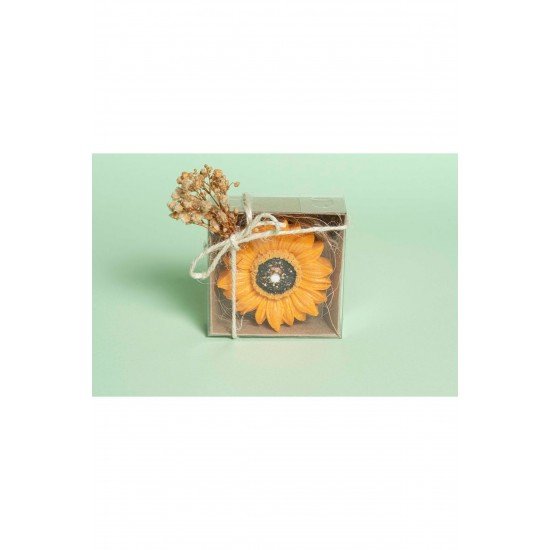 Sim Detaylı Papatya Mum, Düğün Hediyeliği, Nişan Hatırası, Nikah Hediyelik / 10 Adet