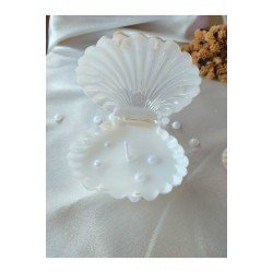 Özel Gün Hediyelik Kutulu istiridye Mum Düğün Nişan Kına Mevlüt Doğum Günü Hediyelik 20li