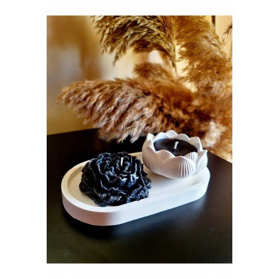 3'lü Set & Siyah Şakayık