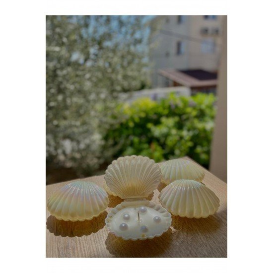 Pinterest İncili Istiridye Mum Düğün, Nişan, Söz, Hediyelik 20 Adet