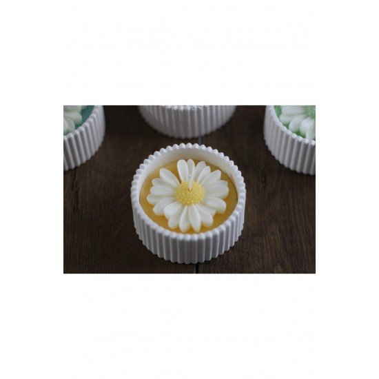 Dekoratif Mum Kapta Papatya Mum Kokulu Mum