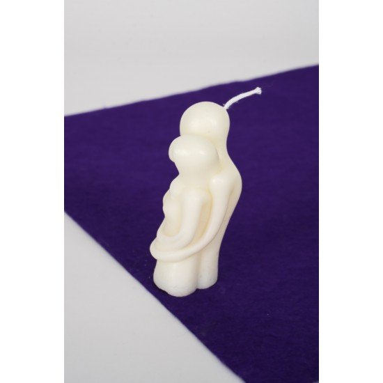 Sevgili Hediyelik Sarılan Çift Mum