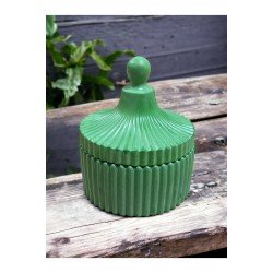 Özel El Yapımı Kapaklı Seramik Şekerlik Lokumluk Takı Organizer Mumluk