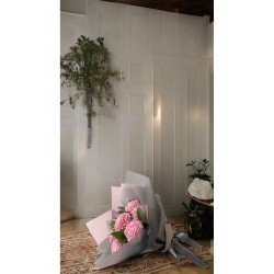 Pudra Şakayık Buket Mum (Sandal, Lavanta, Gül, Nar, Çikolata) Kokulu Mum %100 Soya Wax