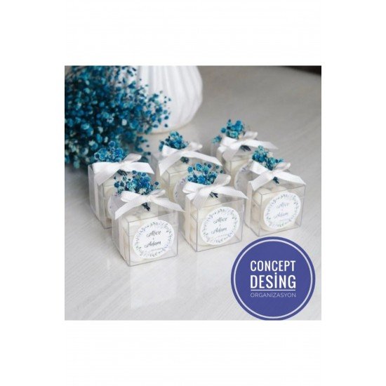 Concept Desing Tasarım Nişan Kına Nikah Düğün Sünnet 20 Adet Hediyelik Dağıtmalık Bubble Mum