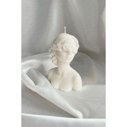 Kadın Figürlü Dekoratif Kokulu Soya Mumu