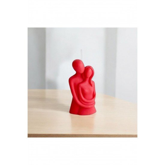 Kokulu Sevgili Sarılan Çift Mum