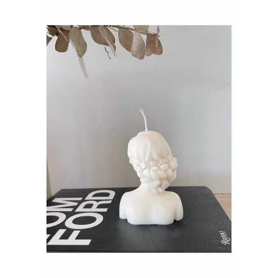 Soya Wax Çiçek Maskeli Kız Mum
