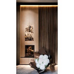 Beyaz Şakayık Buket Mum (Sandal, Lavanta, Gül, Nar, Çikolata) Kokulu Mum %100 Soya Wax