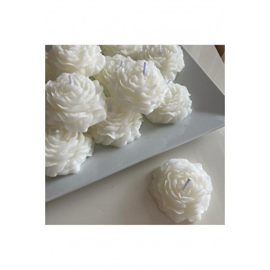 20 Adet süslemeli şakayık mum, düğün, kına, nişan, söz, nikah, sünnet, doğum, doğum günü, hediyelik