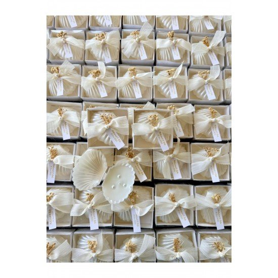 20 Adet Süslemeli İstridye Mum