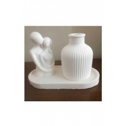 Art Iskandinav Dekoratif Vazo Ve Biblo Seti