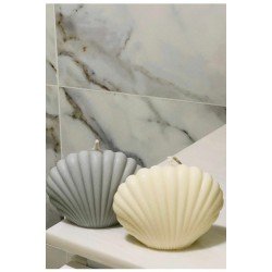 Ikili Büyük-küçük Takım Hanımeli Kokulu Istiridye Soya Mum