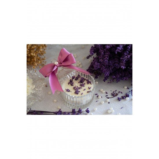 20 Adet Lüks Kristal Cam Lavanta Soya Mum Düğün / Nişan / Söz/ Sünnet / Kına Hediye / Özel Gün