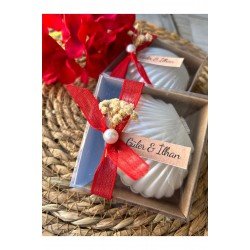 Kutulu istiridye Mum Düğün, Nişan , Söz ,Kına , Mevlüt , Doğum günü , Yılbaşı Hediyelik- 20 adet