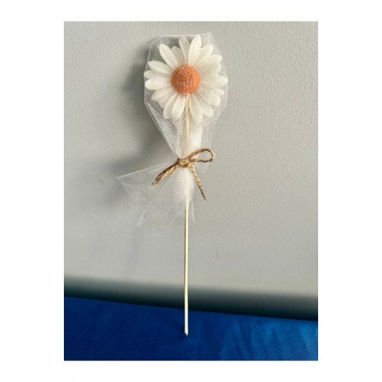 Papatya Mum Kokulu Mum Düğün Nişan Hediyelik Konsept Mum