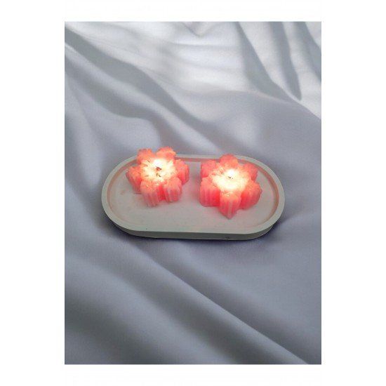 2li Pembe Kar Tanesi Kokulu Mum,düğün,nişan,söz,kına,bebek Mevlüdü Için Hediyelik