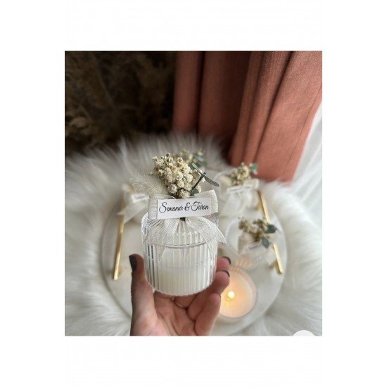 Mika Şekerlik Mum 20 Adet Söz Nişan Nikah Kına Baby Shower Doğum Günü Hediyesi