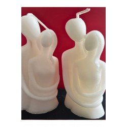 Sarılan Çift Mum 2'li