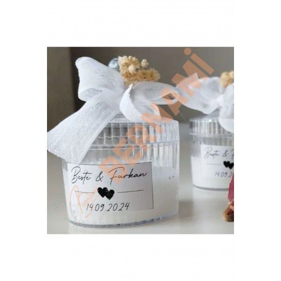 Official Mika Şekerlik Mum Söz Nişan Nikah Kına Düğün Mevlüt Doğum Hediyesi -15 Adet