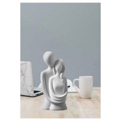 Sevgili Aşıklar Sarılmış Çift Biblo Dekor Hediyelik