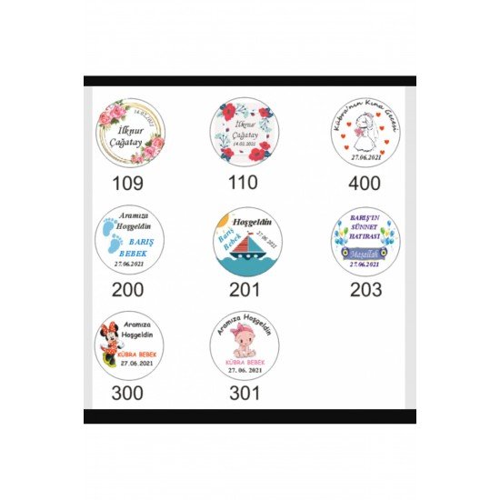 Bernami Doğal Çiçekli Bubble Mum Düğün, Nişan, Nikah Şekeri Hediyeliği (20 ADET)