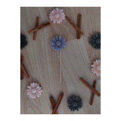 Lavanta Kokulu Papatya Çiçeği 3'lü Buket Mum. Yılbaşı Hediyesine Uygun.