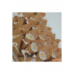 Bernami Söz, Nişan, Nikah, Kına, Baby Shower, Doğum Günü Hediyesi Papatya Mum Buket- 20 Adet