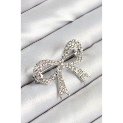 Özel Üzeri Zirkon Taşlı Fiyonk Figürlü Renk Kadın Broş Fırsat!!!