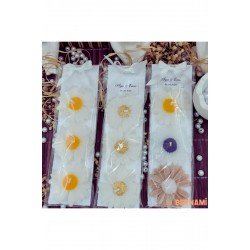 Özel Anlar Üçlü Papatya Seti | Düğün, Nişan, Söz, Kına, Sünnet, Doğum Günü ve Özel Günler – 10 Adet