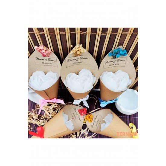 Özel Anlar Kalpli Mum Buket | Düğün, Nişan, Söz, Kına, Sünnet, Doğum Günü ve Özel Günler – 10 Adet