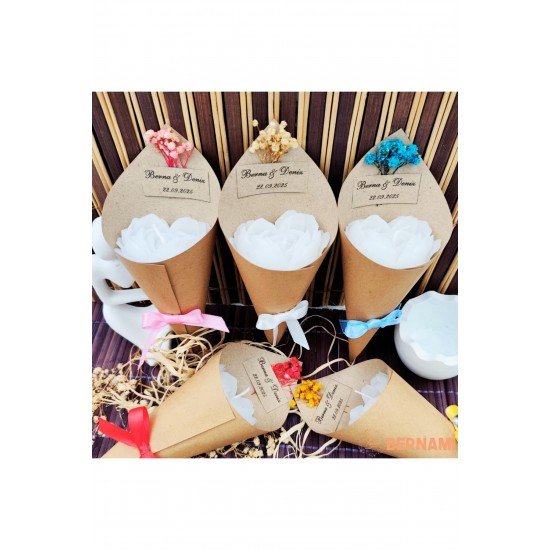 Özel Anlar Kalpli Mum Buket | Düğün, Nişan, Söz, Kına, Sünnet, Doğum Günü ve Özel Günler – 10 Adet