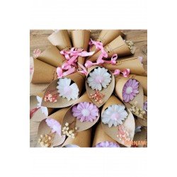 Papatya Buketi Mum, Düğün Hediyesi, Nikah Şekeri, Bebek Şekeri, Çiçek - 20 Adet