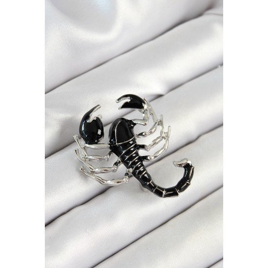 Özel 3D Siyah Akrep Figürlü Renk Kadın Broş Fırsat!!!