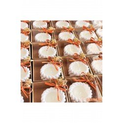 Kişiye Özel Düğün|nişan|söz| Annelergünü| Isme Özel Hediyelik Beton Burgu Mum Süslemeli - 10 Adet