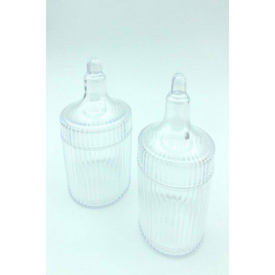 1 Adet Yuvarlak Mika Kutu – Çok Amaçlı Şekerlik & Mumluk