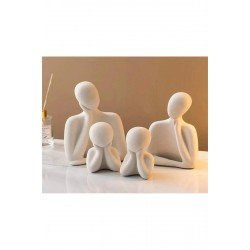 Pinterest Taş Tozu Heykel Obje Biblo Aile 4 Kişilik