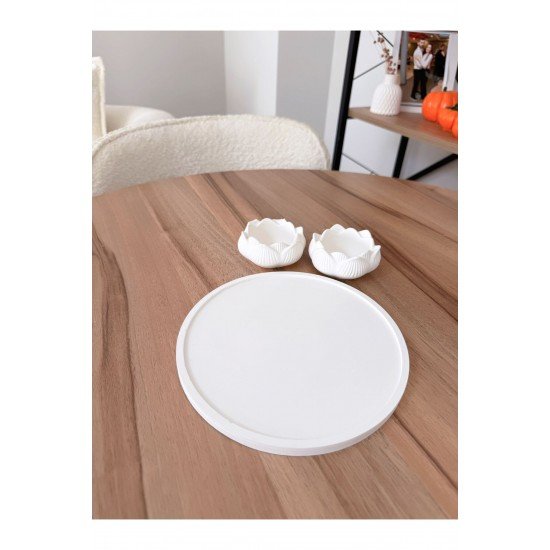 Dekoratif Yuvarlak Altlık & Lotus Mumluk Organizer Dekorasyon Obje / Ev & Ofis