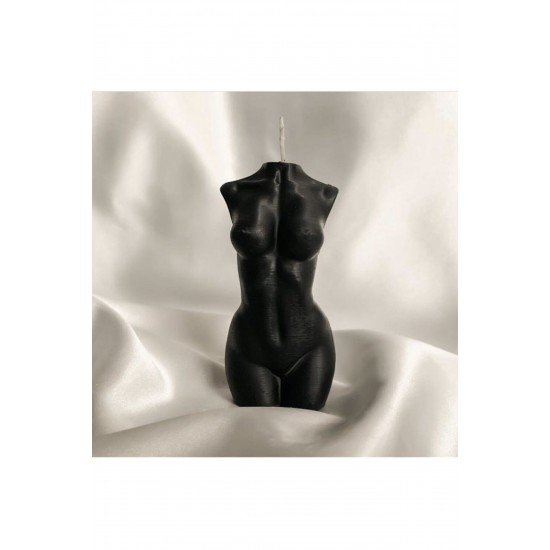 Siyah Kadın Büst - Kokulu - Mum - Dekoratif