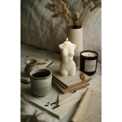 1 Adet Kokulu Kadın Büst Dekoratif Mum