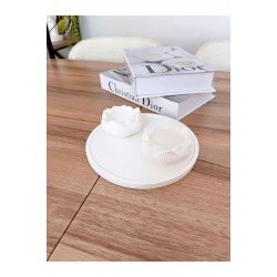 Dekoratif Yuvarlak Altlık & Lotus Mumluk Organizer Dekorasyon Obje / Ev & Ofis