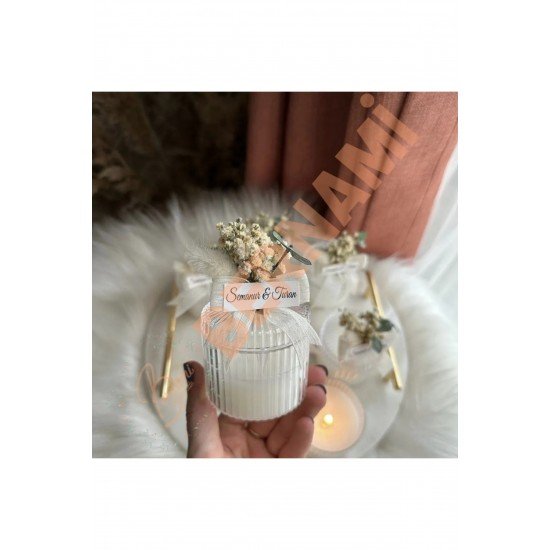Pinterest Mika Şekerlik Mum Söz, Nişan, Nikah, Kına, Baby Shower, Doğum Günü Hediyesi - 15 Adet