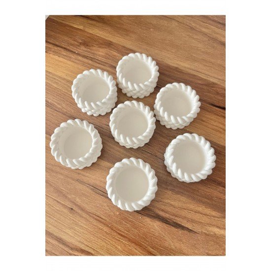 Taş Tozu Mumluklar (7 Adet)