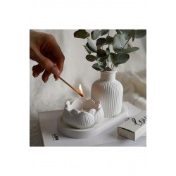 Lotus Candle 2'li set