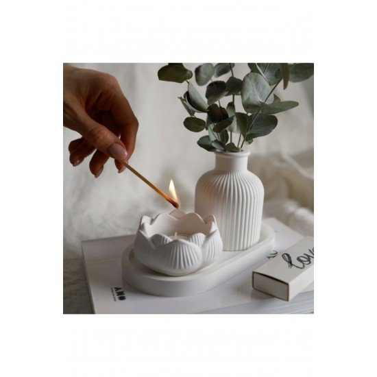 Lotus Candle 2'li set