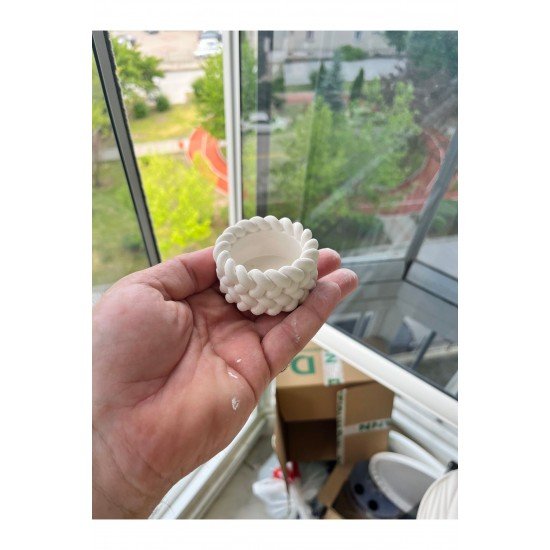 Taş Tozu Mumluklar (7 Adet)