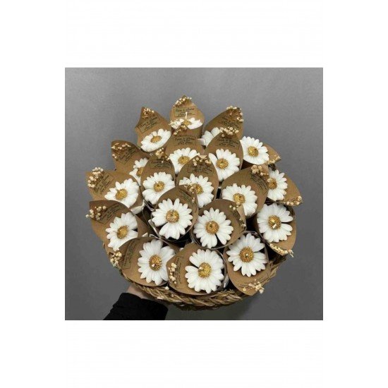 Hediyelik Nişan Düğün Kına Doğumgünü Için Istiridye Mum 12 Adet