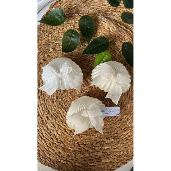 Pinterest Istiridye Kutulu Midye Mum Kurdeleli Nişan Hediyelik 10 Adet, Midye Mum,Düğün Nişan Söz