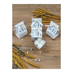 Süslemeli Kart Bubble Mum, Nikah Şekeri, Doğum, Sünnet, Düğün Nişan Söz, Kına, Doğum Günü - 5 Adet