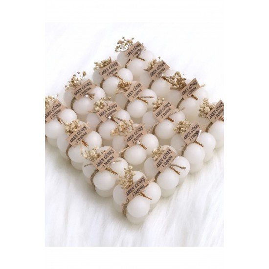 Pinterest Düğün Nikah Nişan Kına Hediyelik Bubble Mum 30 Adet